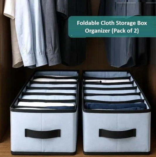 Foldable Storage Box Organizer (Pack of 2)