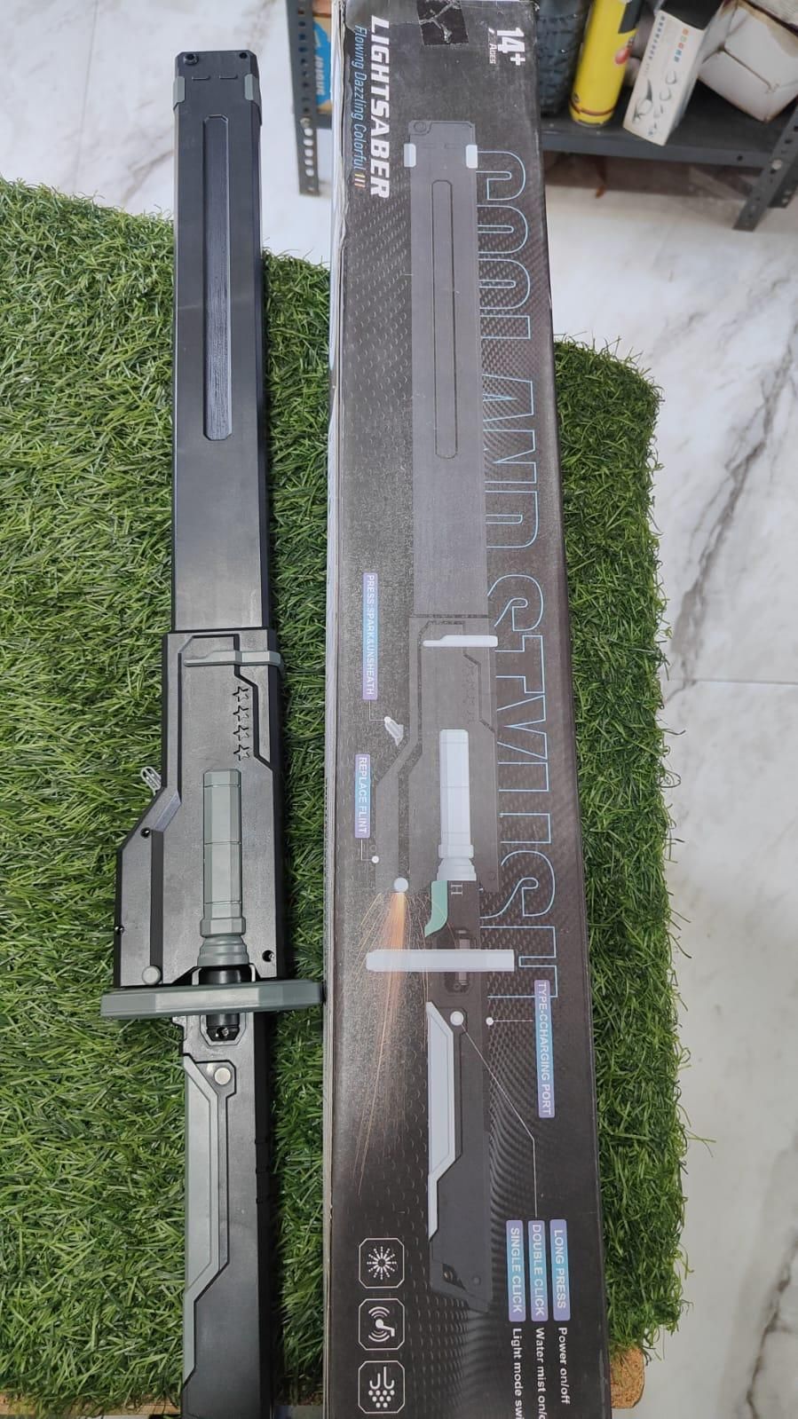 Spark Toy Sword with Sound & Fog Effects..