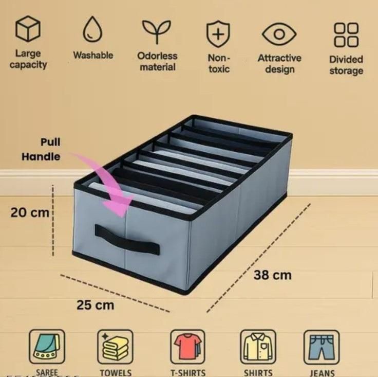 Foldable Storage Box Organizer (Pack of 2)